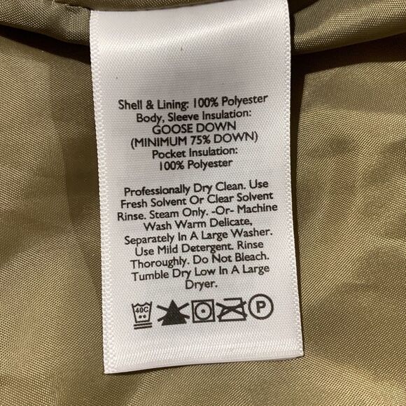 EDDIE BAUER down jacket premium goose down quilted snap pockets vents women S - Picture 6 of 12